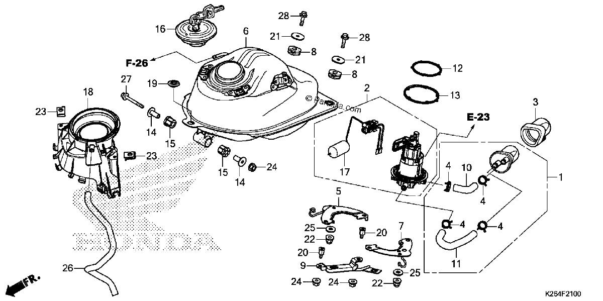 Diagrama de FUEL TANK