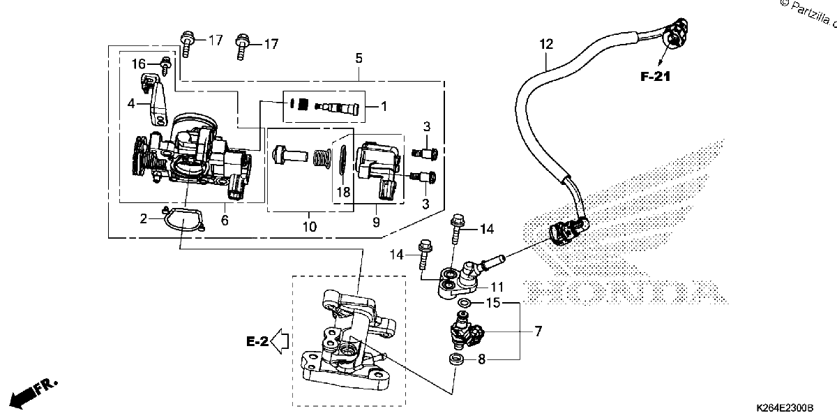 Diagrama de THROTTLE BODY
