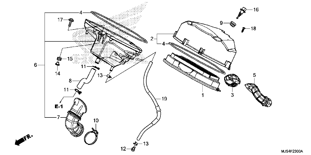 Diagrama de AIR CLEANER