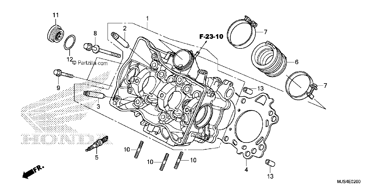 Diagrama de CYLINDER HEAD