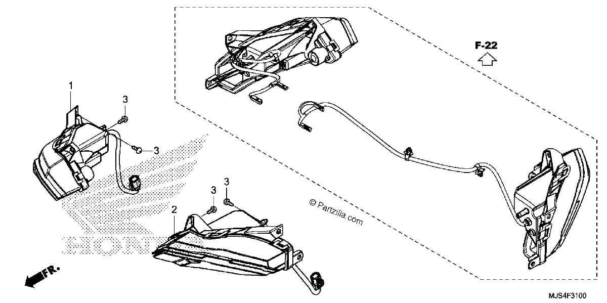Diagrama de FRONT TURN SIGNAL