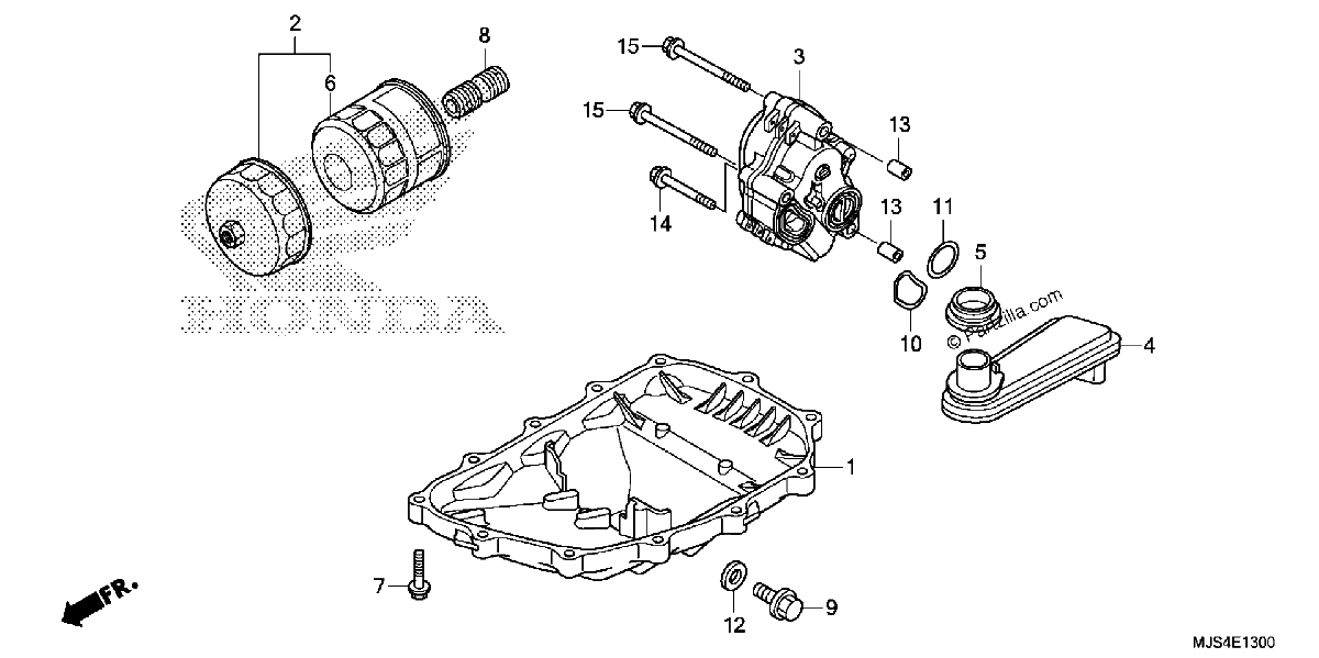Diagrama de OIL PAN OIL PUMP
