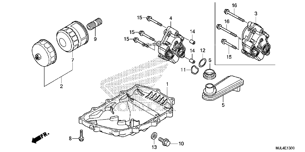 Diagrama de OIL PAN OIL PUMP