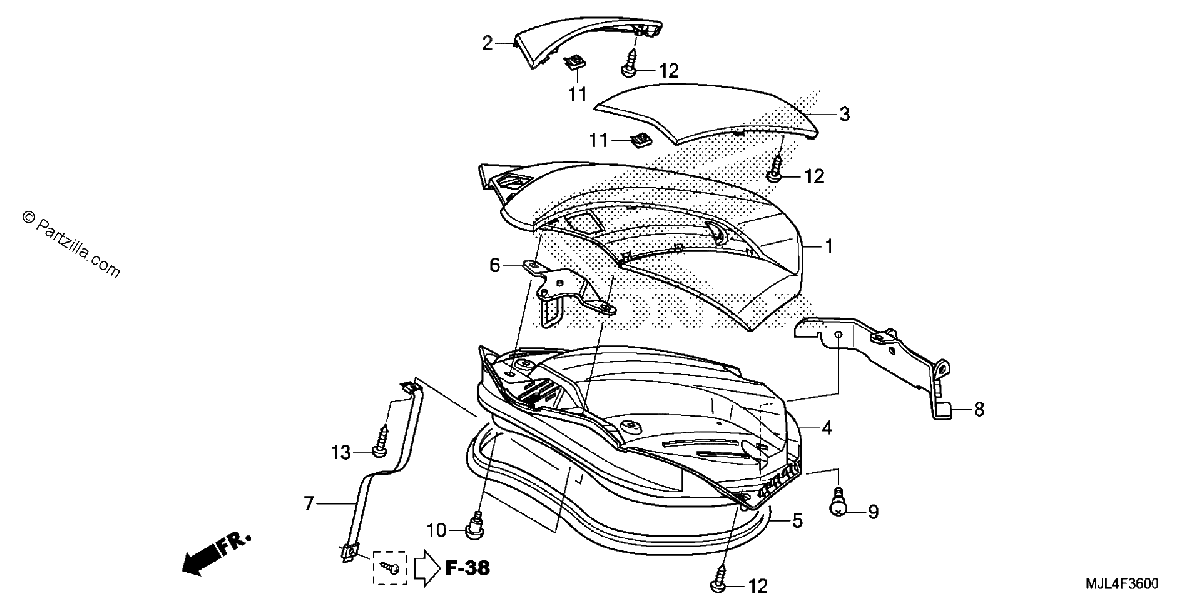 Diagrama de LUGGAGE LID