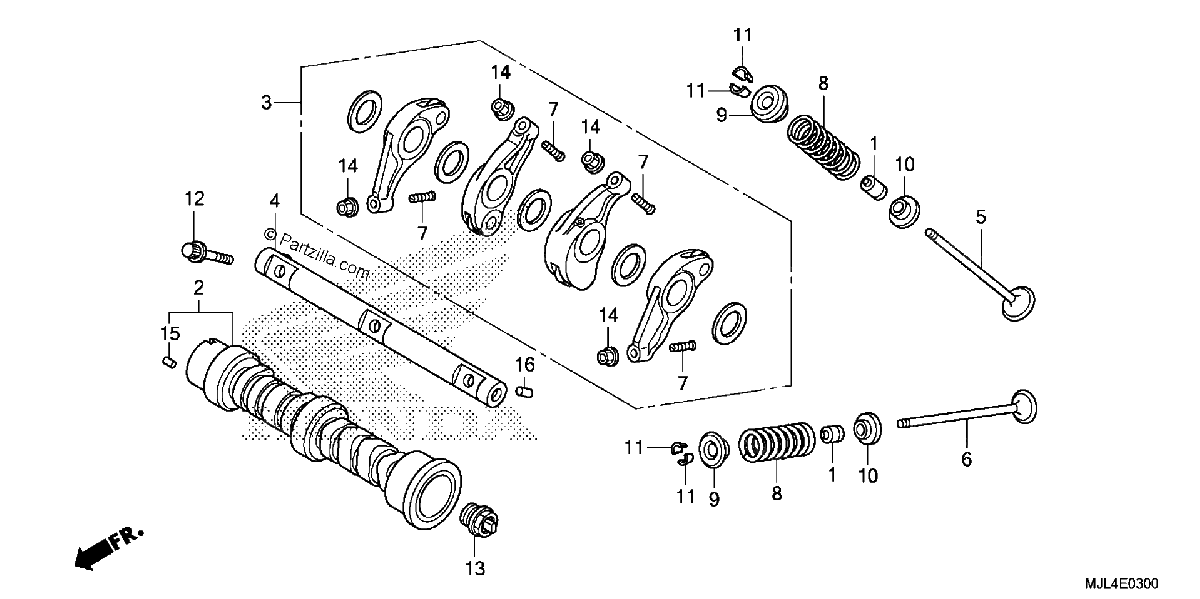 Diagrama de CAMSHAFT VALVE