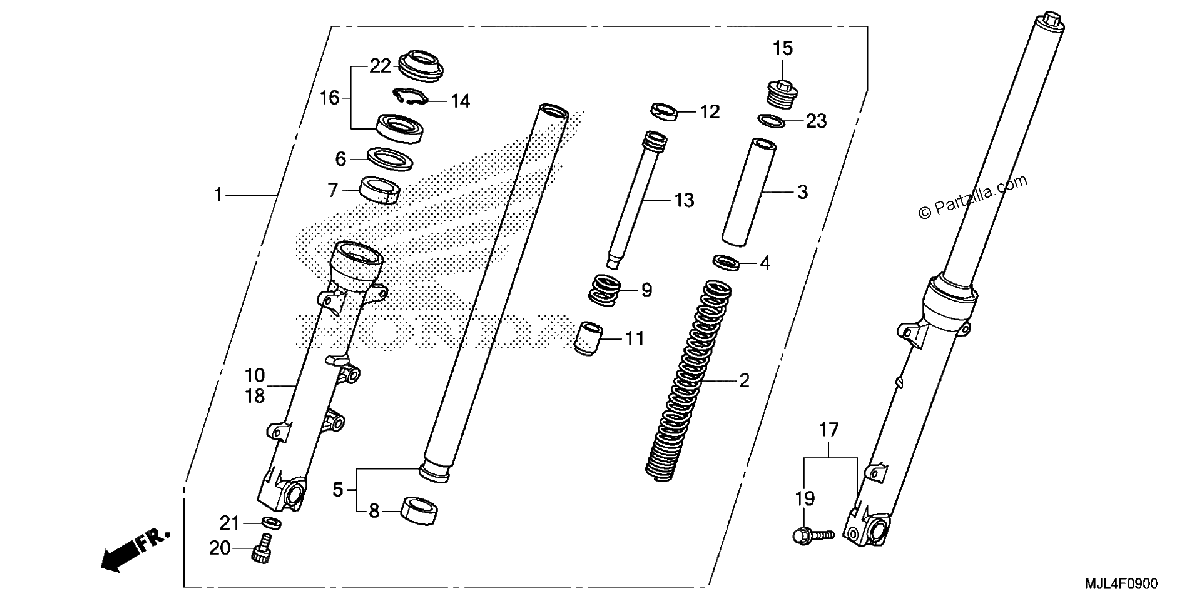 Diagrama de FRONT FORK