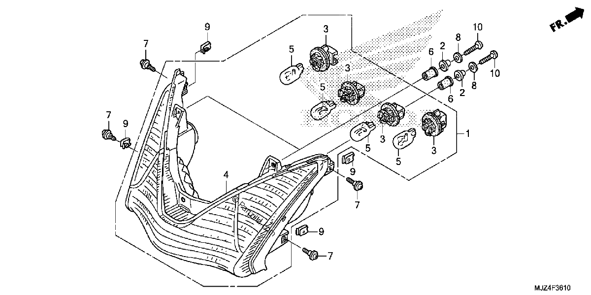 Diagrama de REAR COMBINATION LIGHT