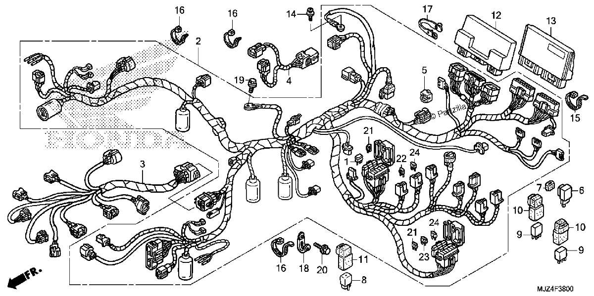 Diagrama de WIRE HARNESS