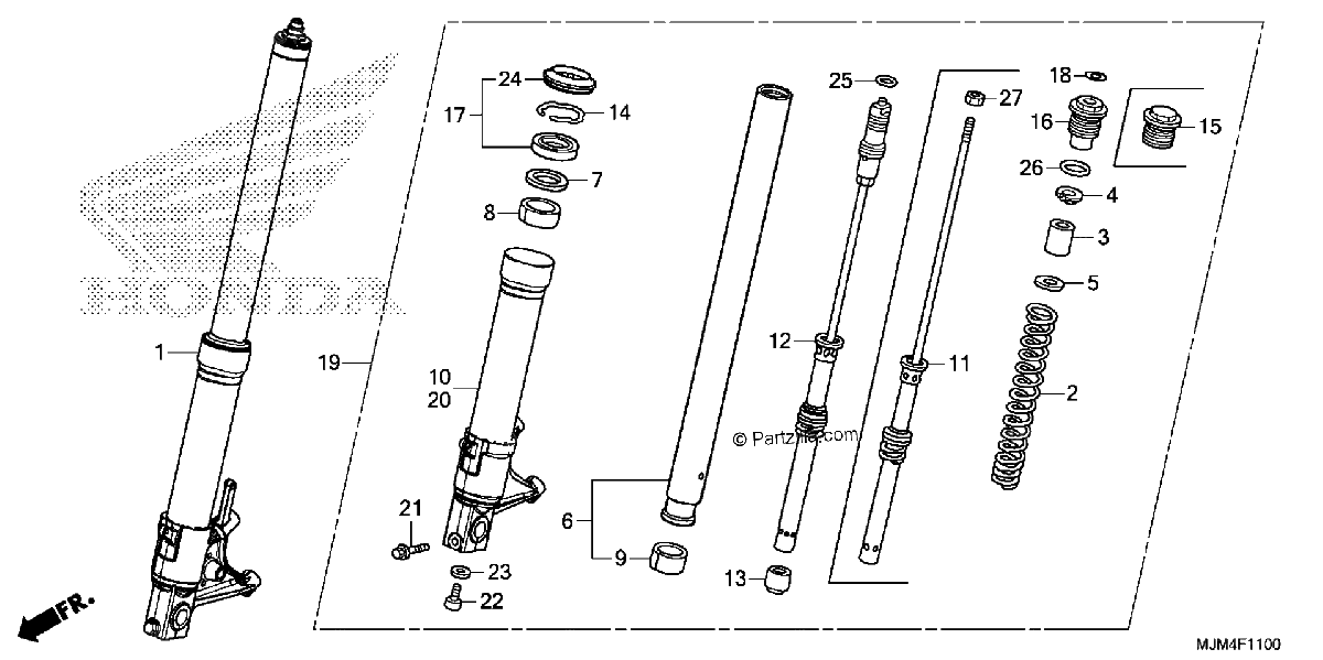 Diagrama de FRONT FORK