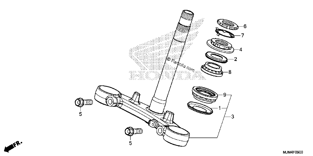 Diagrama de STEERING STEM
