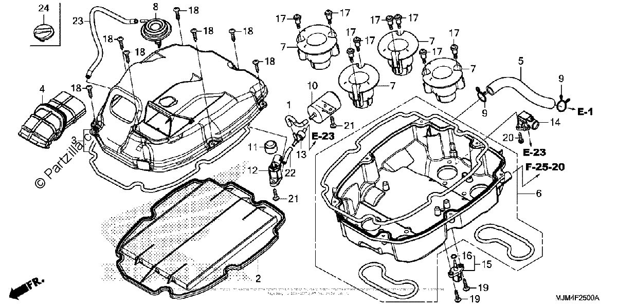 Diagrama de AIR CLEANER