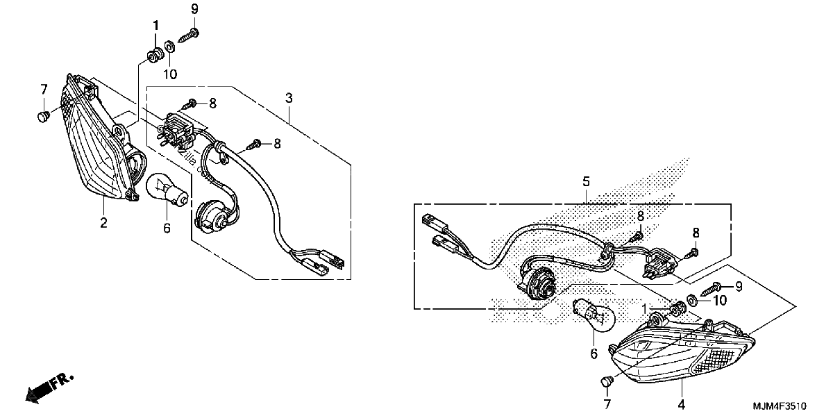 Diagrama de FRONT TURN SIGNAL