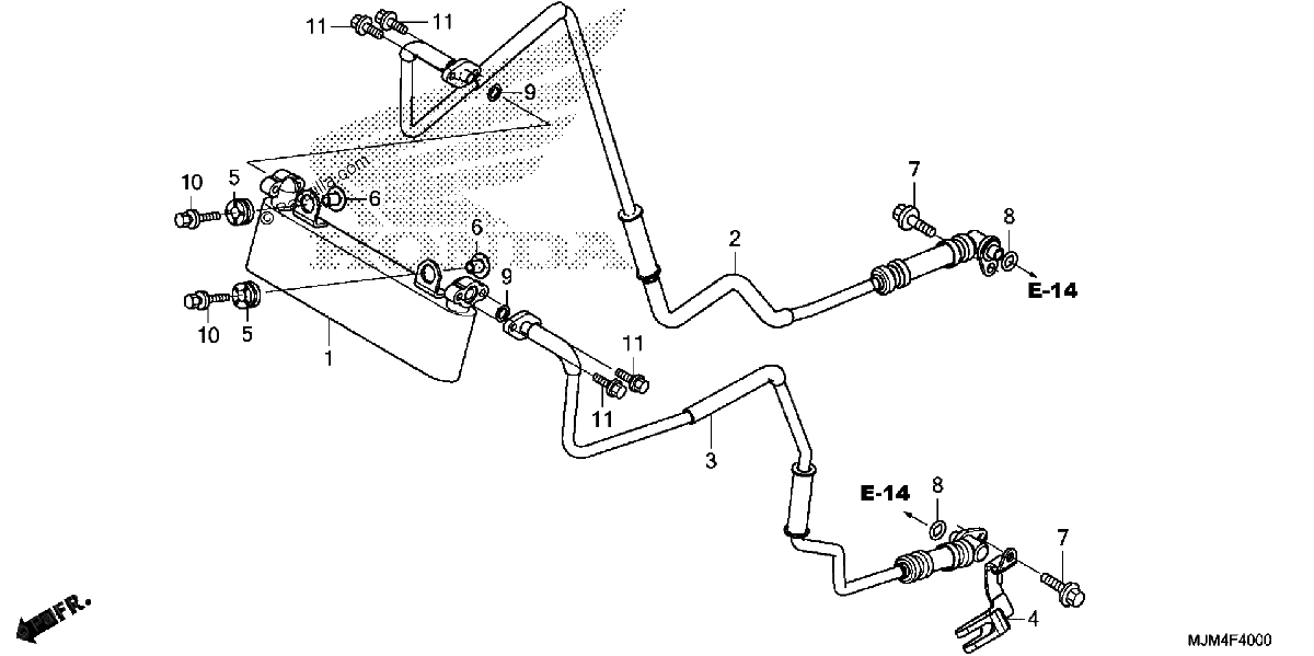 Diagrama de OIL COOLER