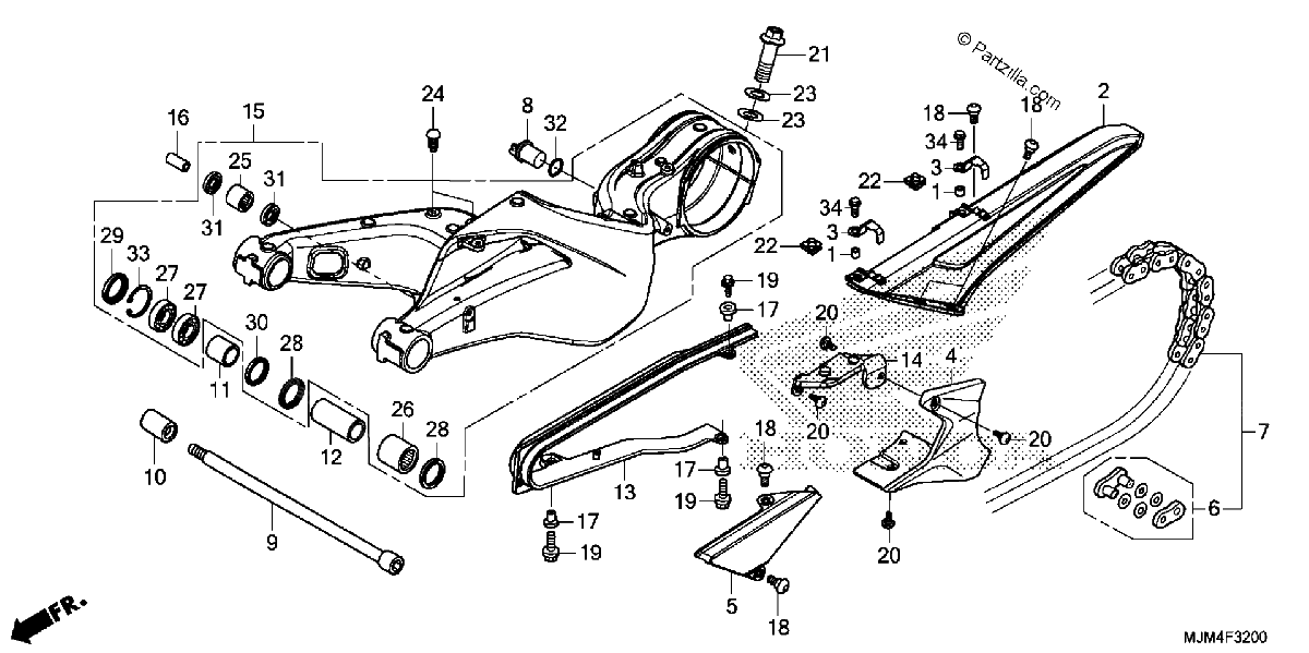 Diagrama de SWINGARM