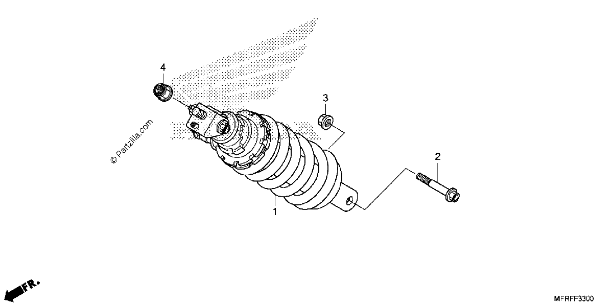 Diagrama de REAR SHOCK ABSORBER 1