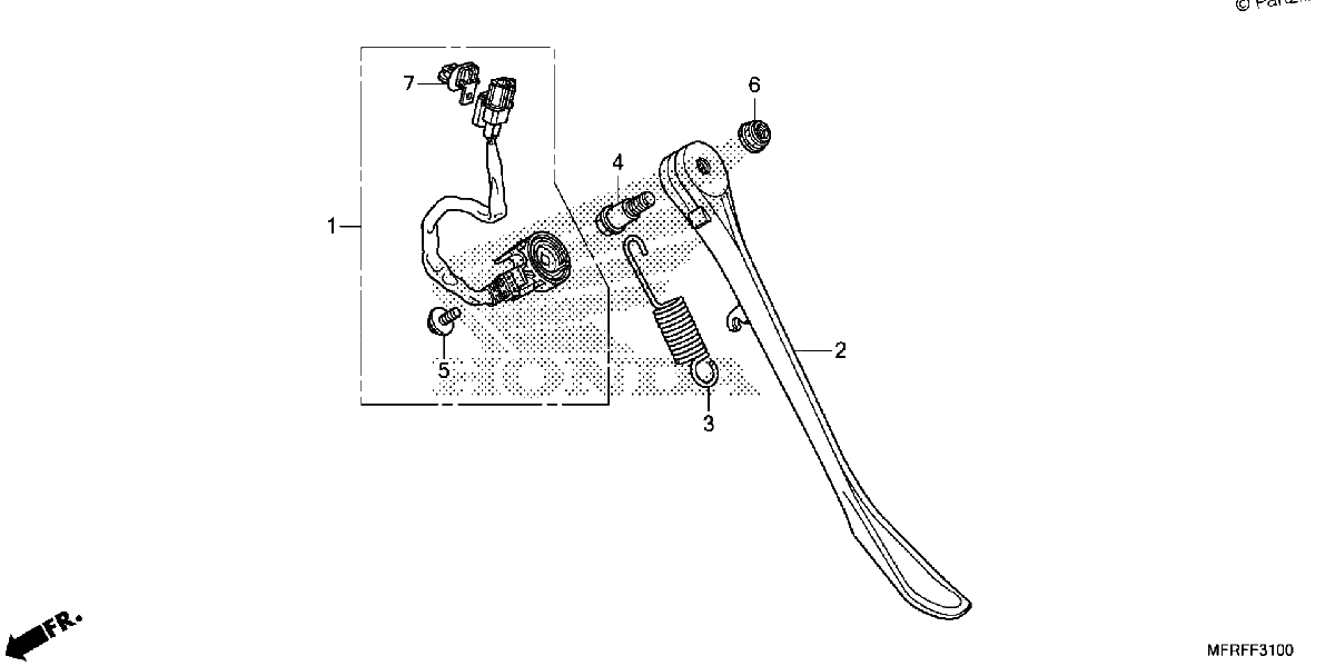 Diagrama de SIDE STAND