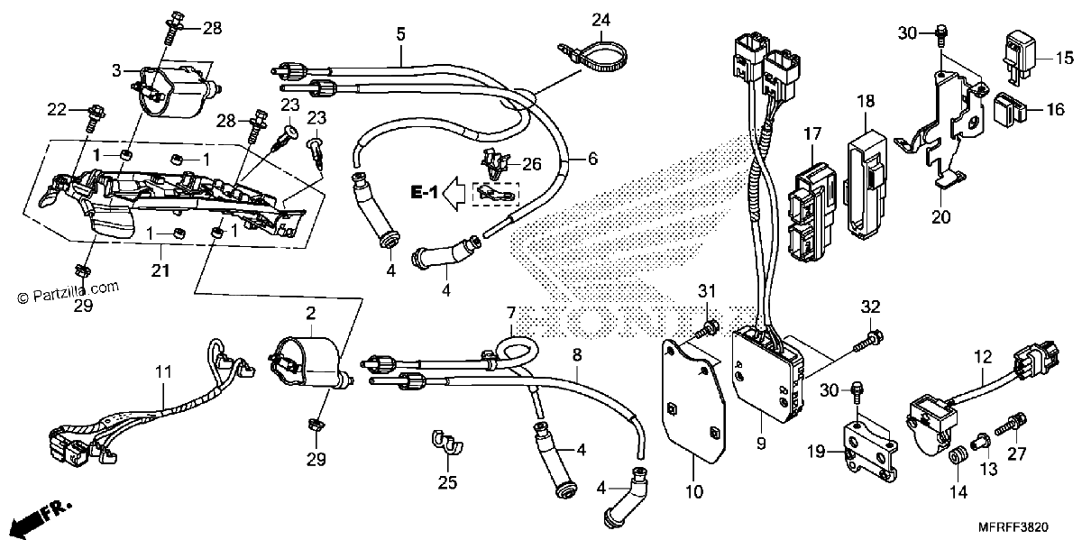 Diagrama de IGNITION COIL ECU