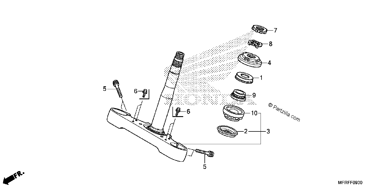 Diagrama de STEERING STEM