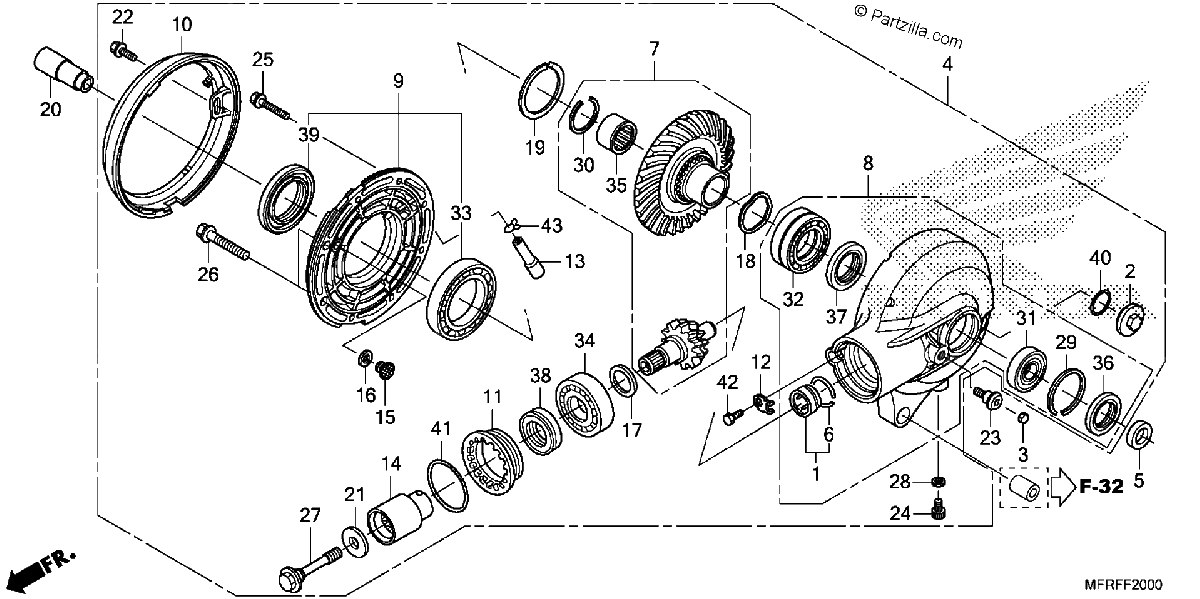 Diagrama de FINAL DRIVEN GEAR
