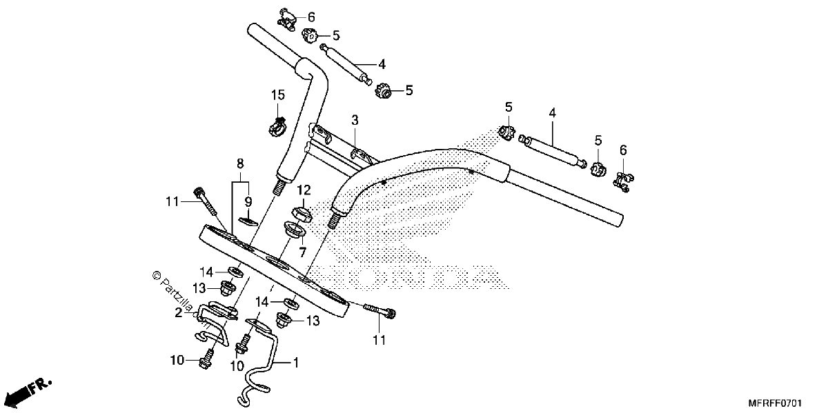 Diagrama de HANDLEBAR TOP BRIDGE 2