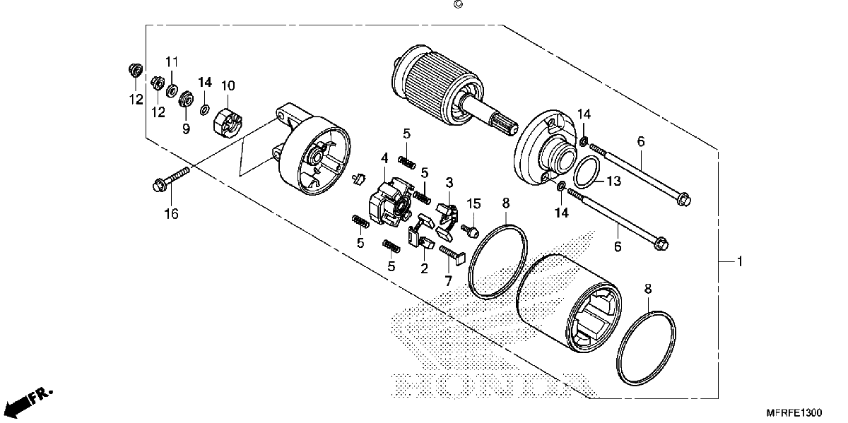 Diagrama de STARTER MOTOR