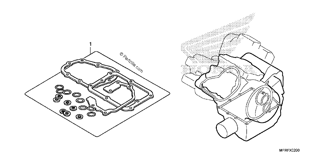 Diagrama de GASKET KIT B