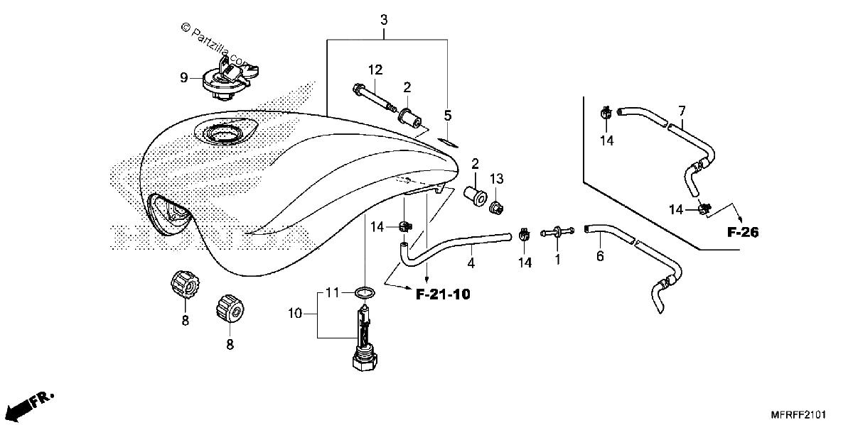 Diagrama de FUEL TANK 2