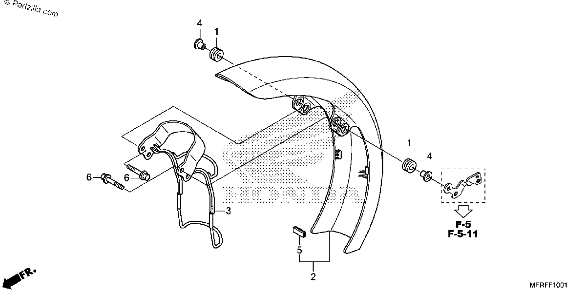Diagrama de FRONT FENDER 2