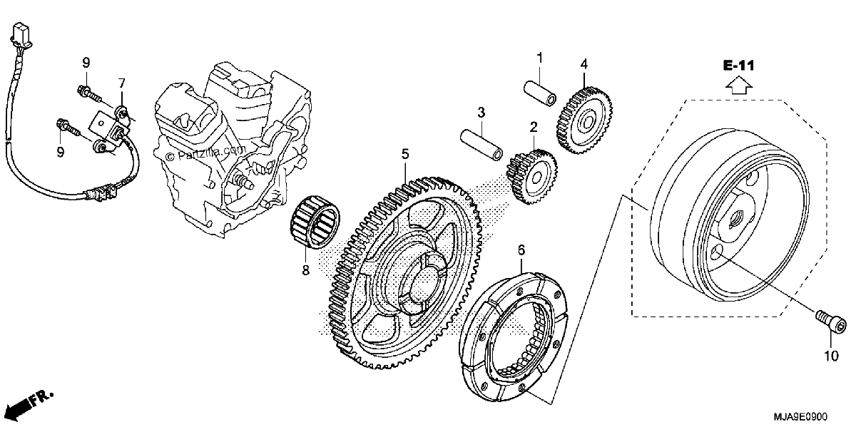 Diagrama de STARTING CLUTCH