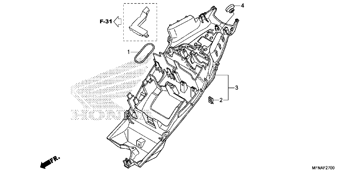 Diagrama de REAR FENDER
