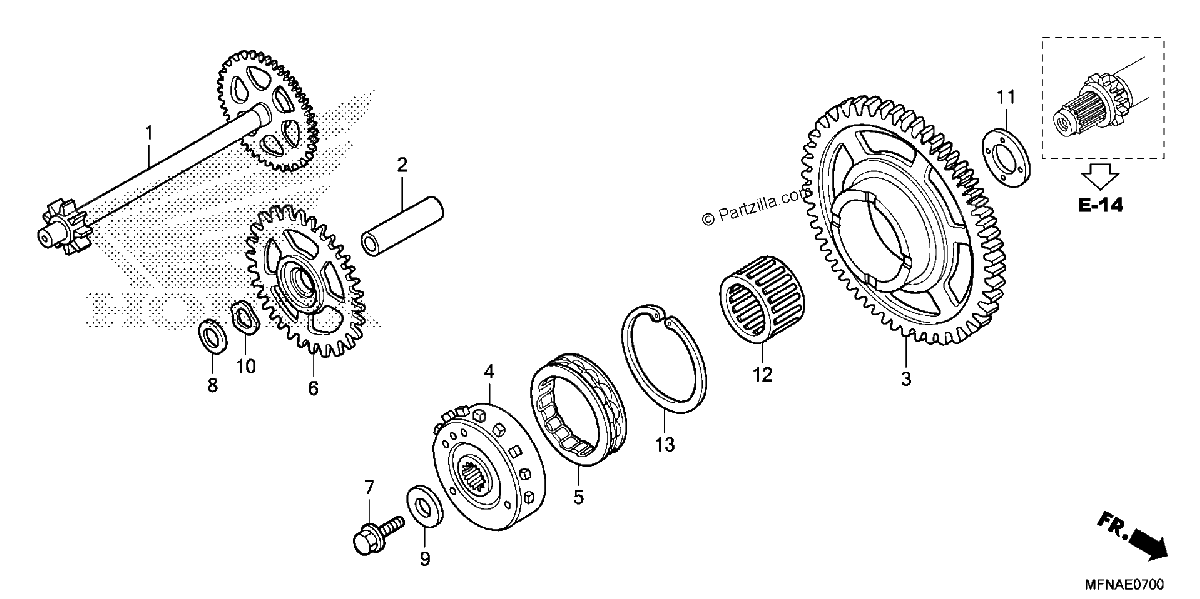 Diagrama de STARTING CLUTCH