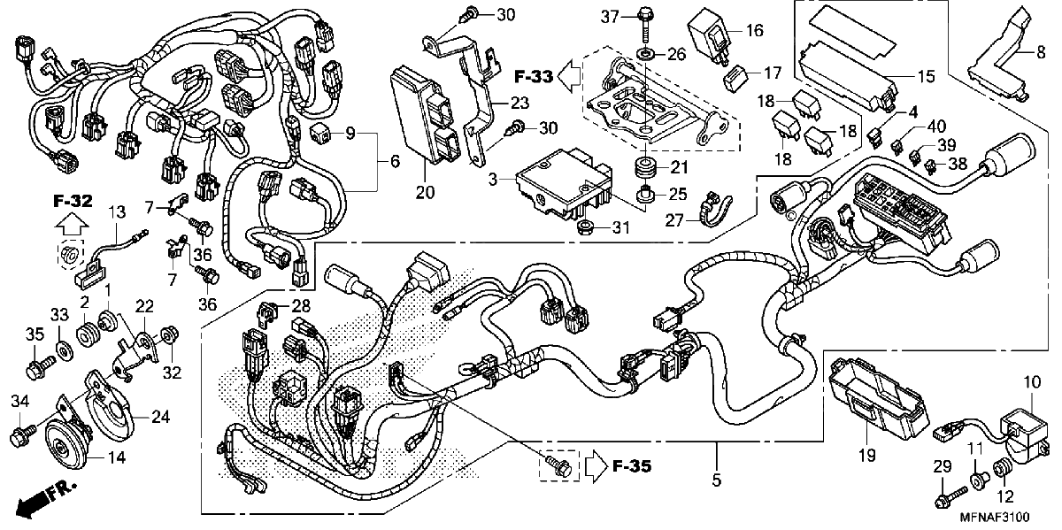 Diagrama de WIRE HARNESS