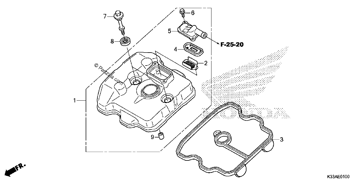 Diagrama de CYLINDER HEAD COVER