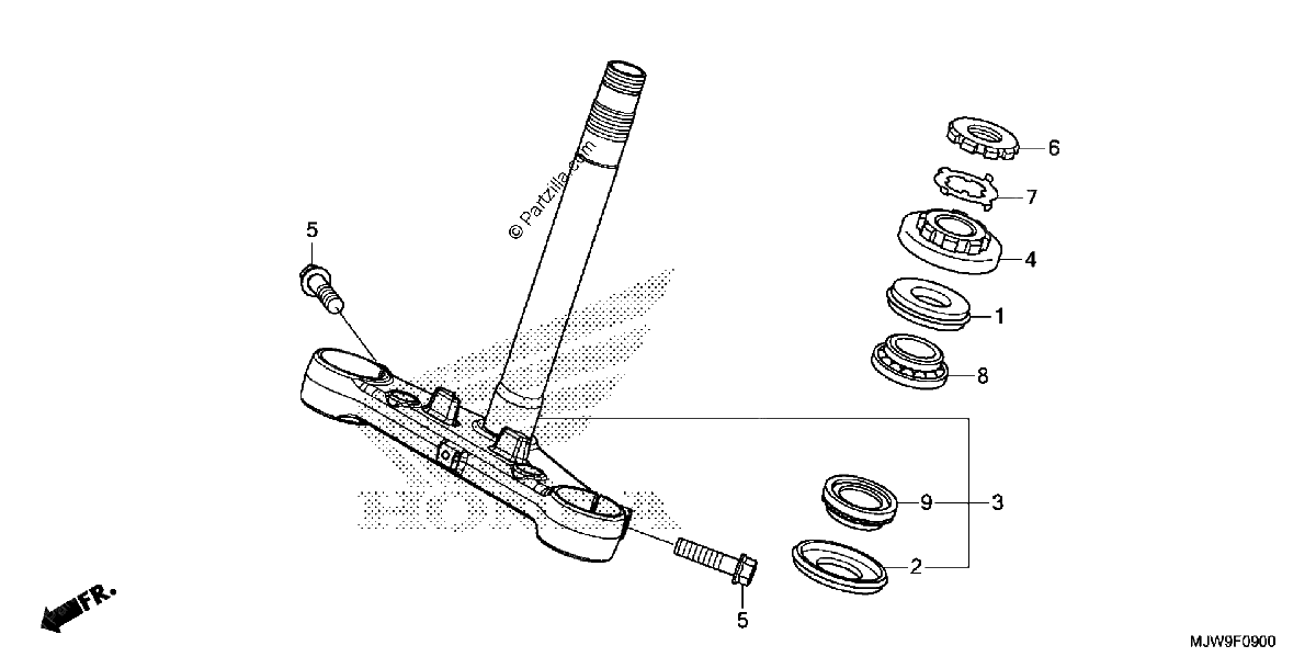 Diagrama de STEERING STEM