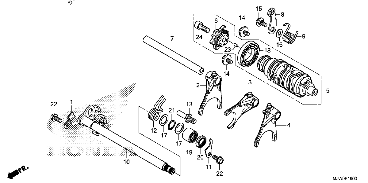 Diagrama de GEARSHIFT DRUM