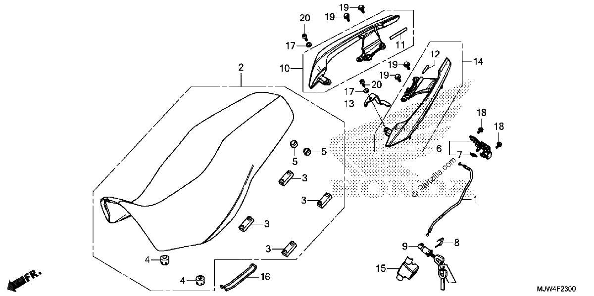 Diagrama de SEAT REAR GRIP