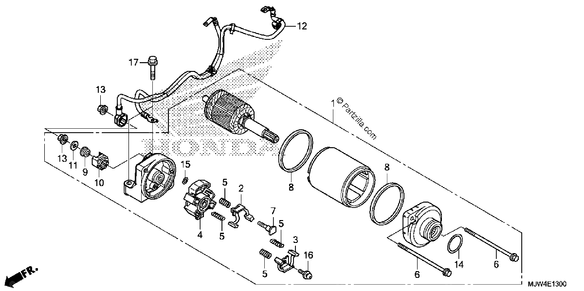 Diagrama de STARTER MOTOR