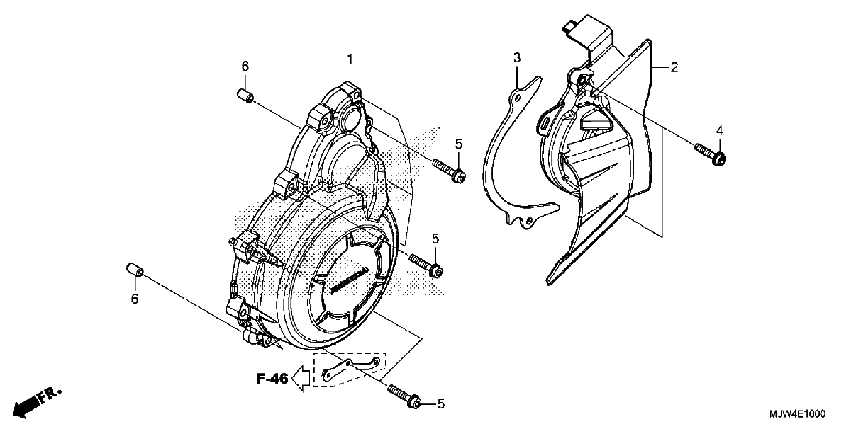 Diagrama de ALTERNATOR COVER