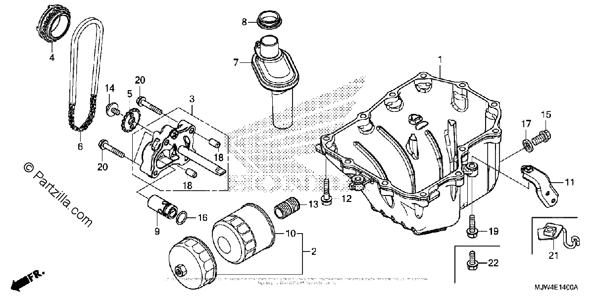 Diagrama de OIL PAN OIL PUMP