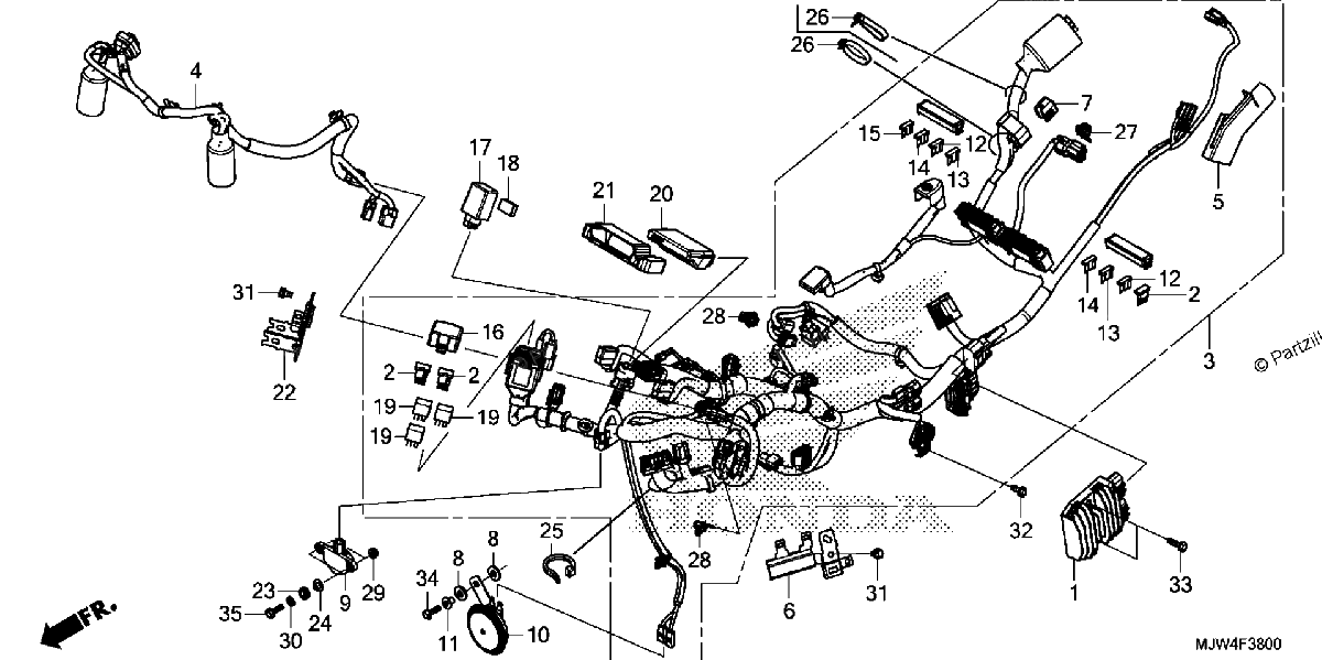 Diagrama de WIRE HARNESS
