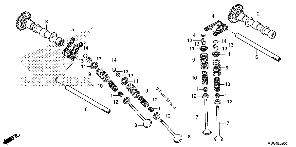 Diagrama de CAMSHAFT VALVE