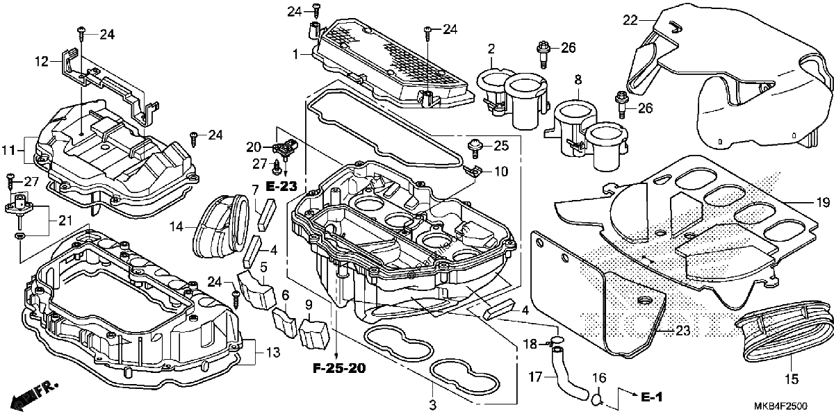 Diagrama de AIR CLEANER