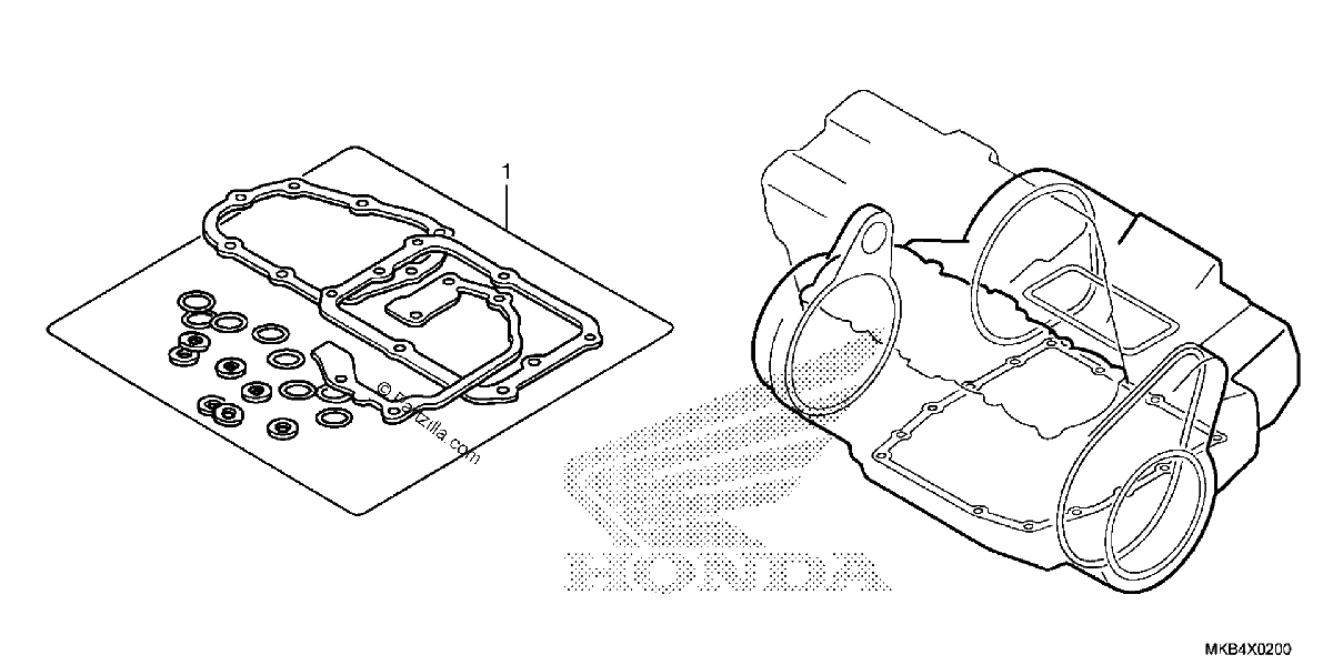 Diagrama de GASKET KIT B