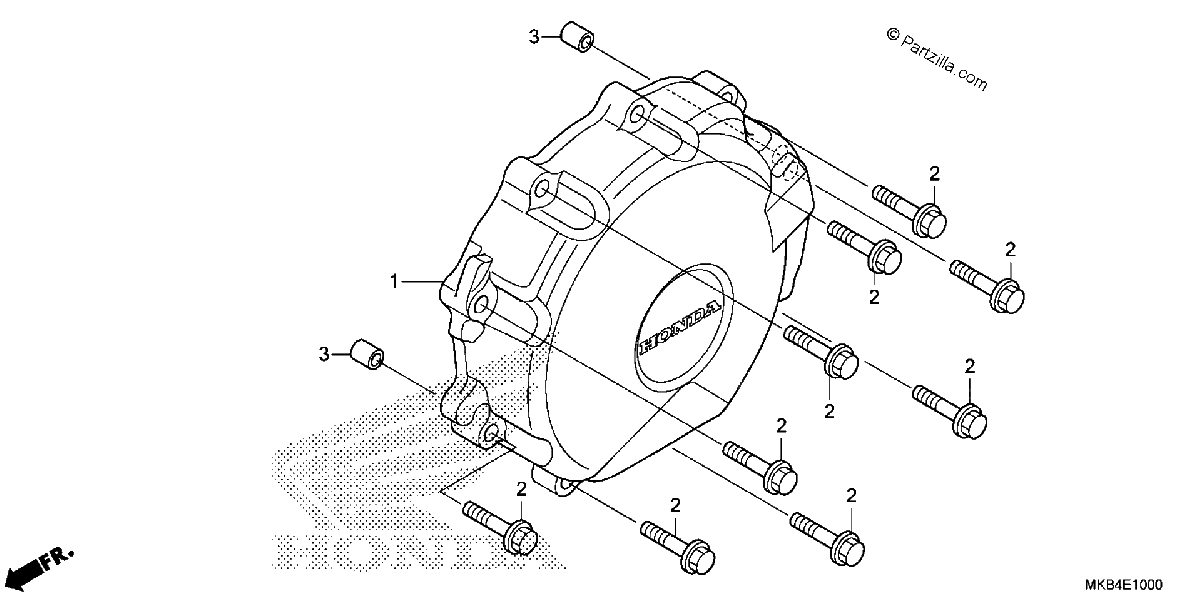 Diagrama de ALTERNATOR COVER 1