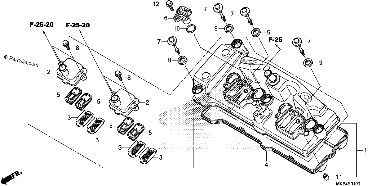 Diagrama de CYLINDER HEAD COVER