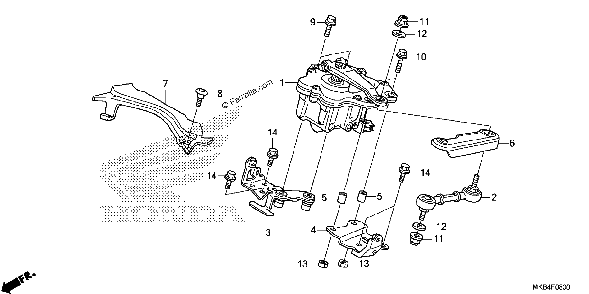 Diagrama de STEERING DAMPER