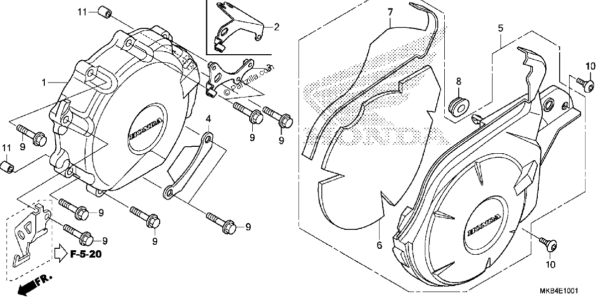 Diagrama de ALTERNATOR COVER 2