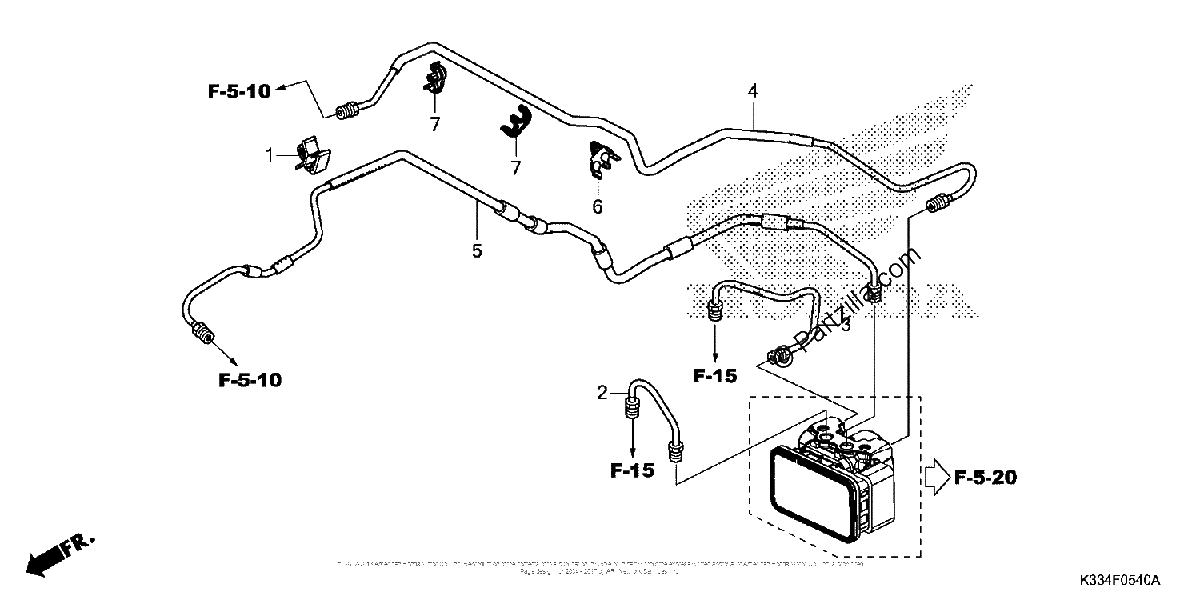 Diagrama de BRAKE PIPE
