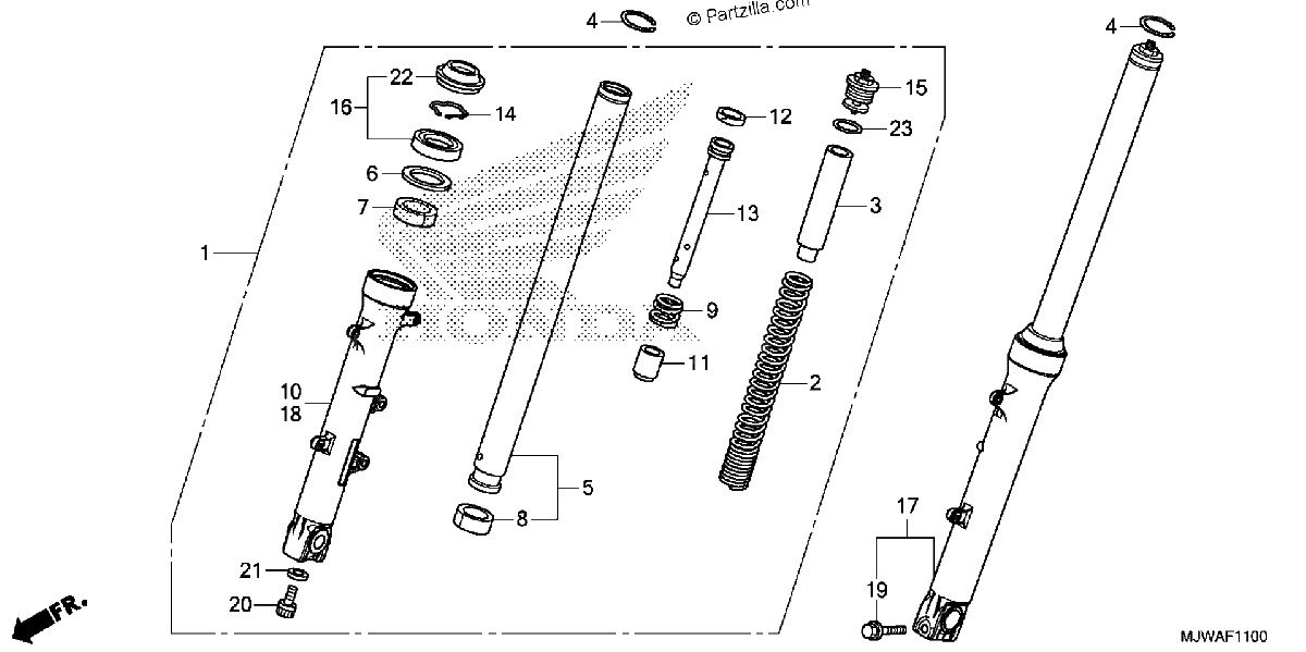 Diagrama de FRONT FORK
