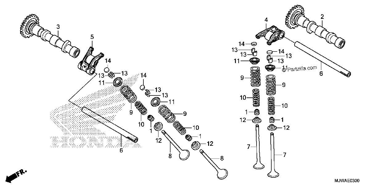 Diagrama de CAMSHAFT VALVE
